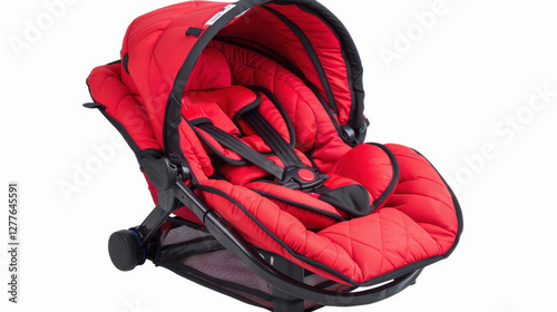 Infant Car Seat: A secure, comfortable seat designed to protect newborns during car rides, with adjustable recline and harness systems for added safety.
