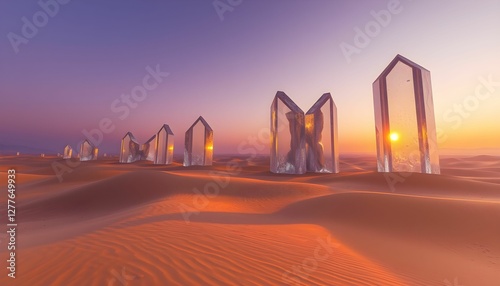 Sunset Mirage: Crystal Structures in the Desert