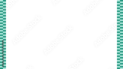 Abstract Green Stripes on White Background – Modern Side Vector Design