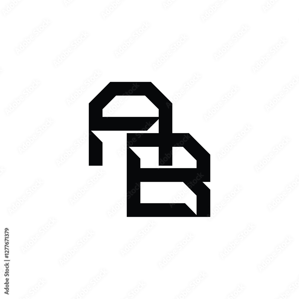 AB monogram logo design letter text name symbol monochrome logotype alphabet character simple logo AB monogram logo design letter text name symbol monochrome logotype alphabet character simple logo