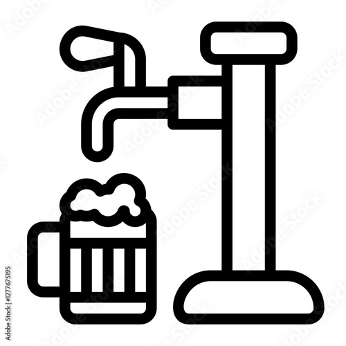 Beer Tap Line Icon