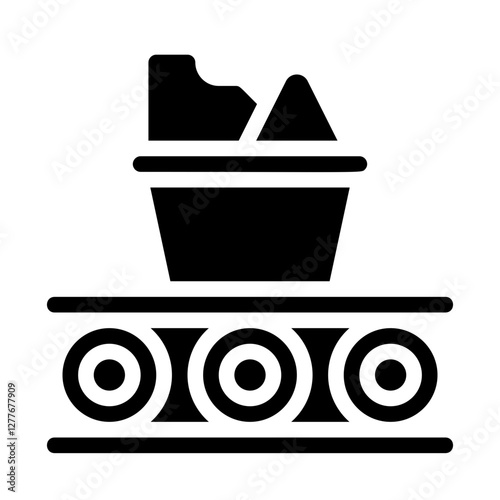 Raw Material Shortage Solid Icon