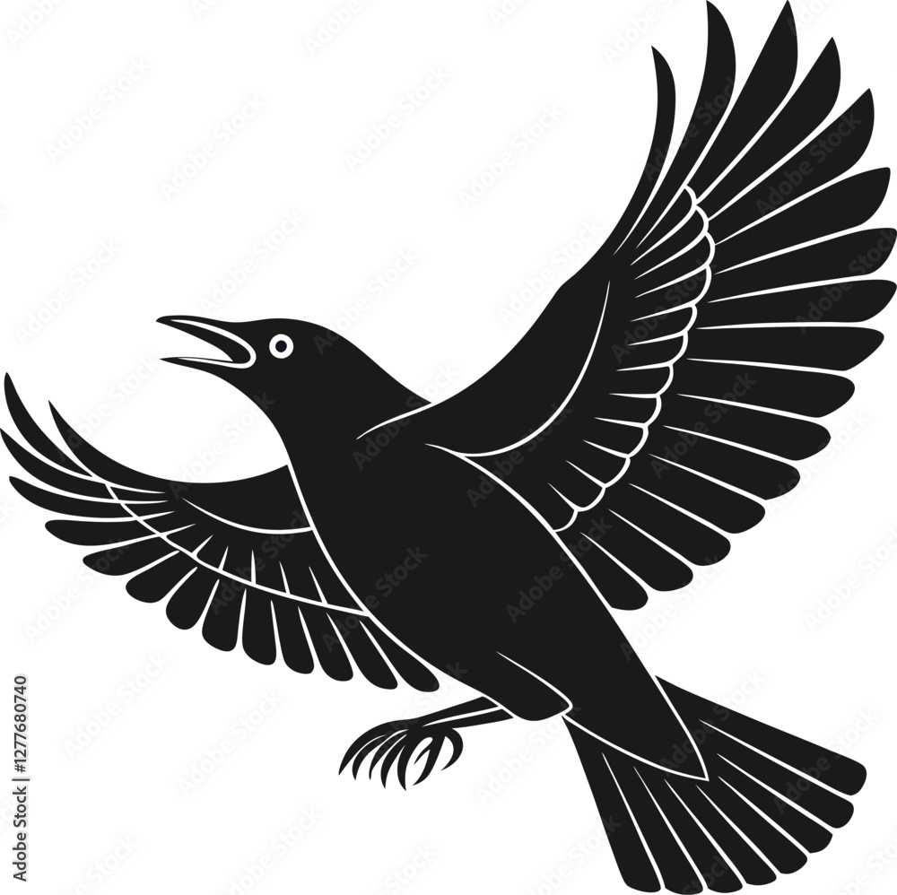 Obraz premium Blackbird silhouette