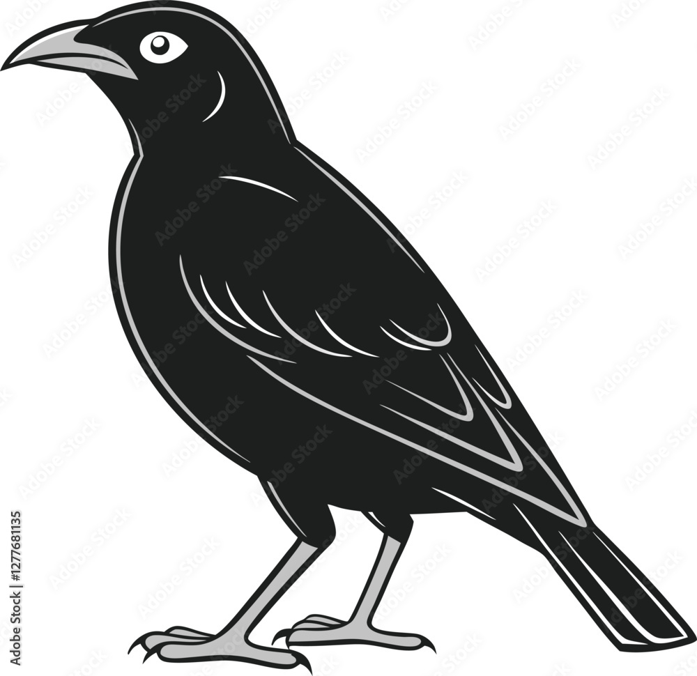 Obraz premium Bowerbird silhouette