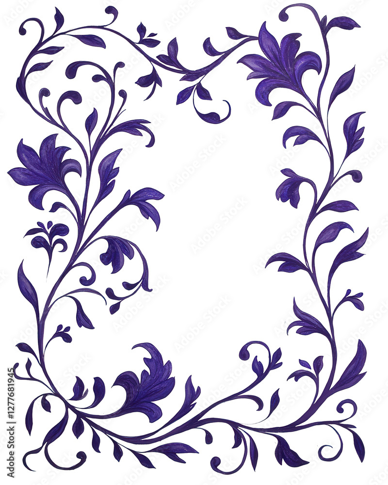 transparent background Png Elegant purple floral frame design with intricate details transparent background Png Elegant purple floral frame design with intricate details