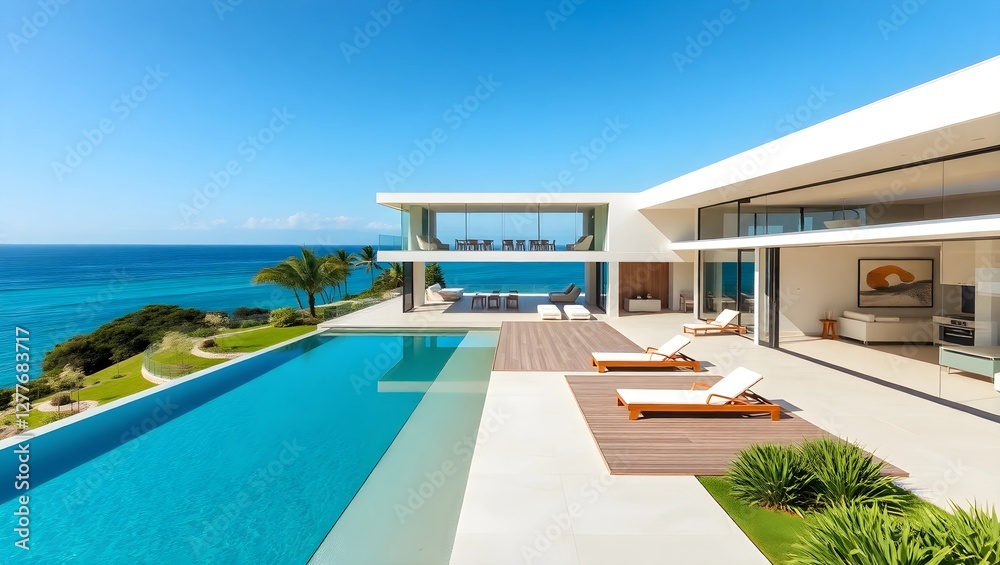 Ultra-Modern Glass House with a Scenic Infinity Pool Ultra-Modern Glass House with a Scenic Infinity Pool