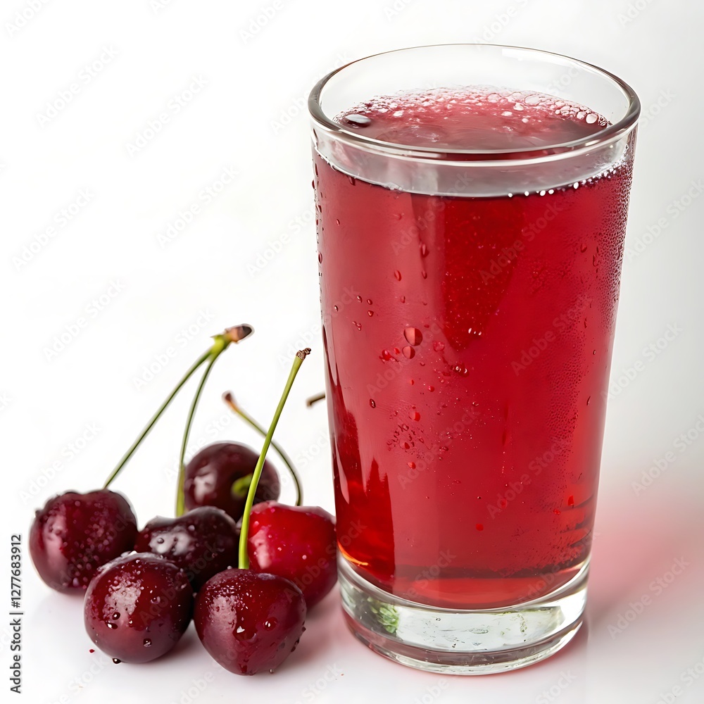 custom made wallpaper toronto digitalRefreshing Cherry Juice in a Glass with Fresh Cherries