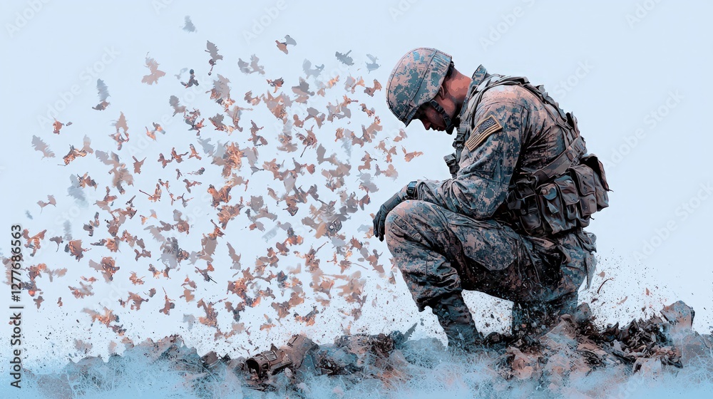 Soldier s Grief Battlefield Ruin Hope Remembrance Digital Art Soldier s Grief Battlefield Ruin Hope Remembrance Digital Art