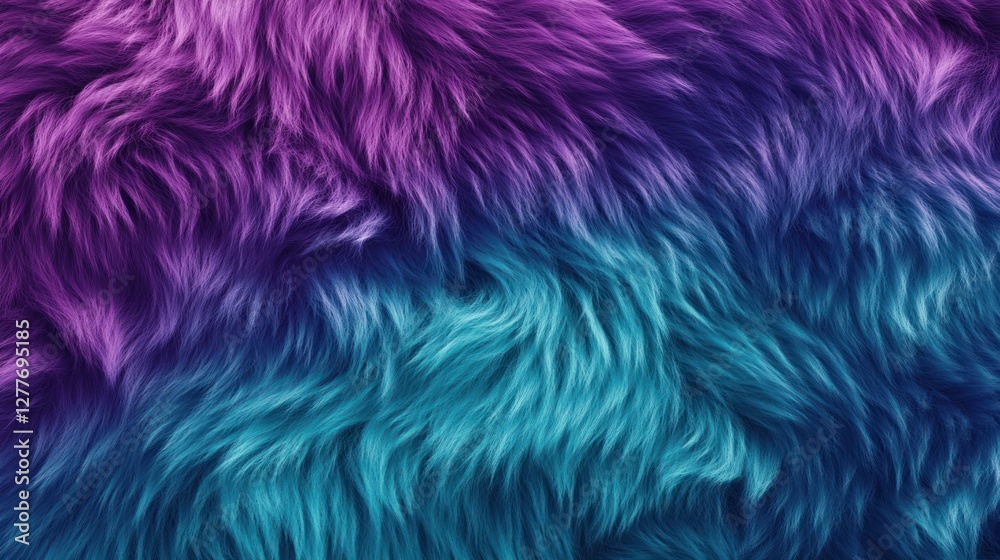 A vibrant and colorful abstract texture featuring a blend of purple and teal fur. Ideal for creative projects, backgrounds, or digital artwork. A vibrant and colorful abstract texture featuring a blend of purple and teal fur. Ideal for creative projects, backgrounds, or digital artwork.