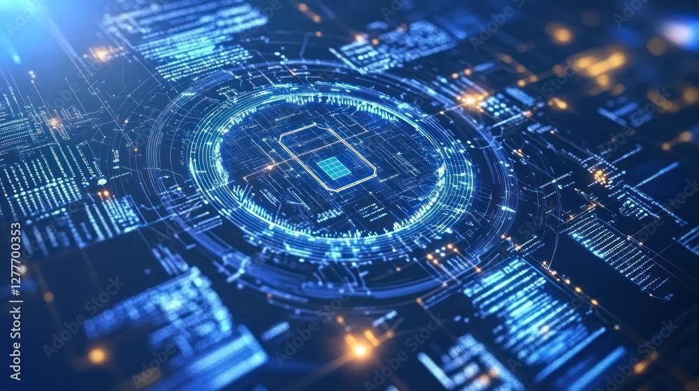 Abstract Digital Circuitry: A mesmerizing visualization of technological advancement and data processing. Abstract Digital Circuitry: A mesmerizing visualization of technological advancement and data processing.