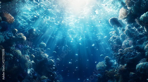 Underwater Coral Reef:  A s...
