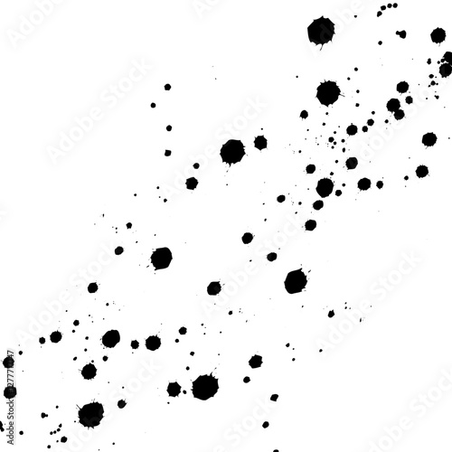 イラスト素材: 飛び散るインク、しぶきの背景素材 ベクター
