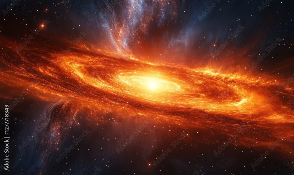 Abstract Cosmic Energy Field, Generative AI Abstract Cosmic Energy Field, Generative AI
