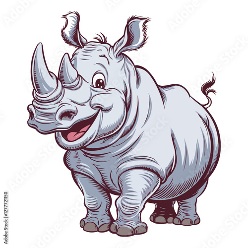 cartoon rhino cartoon