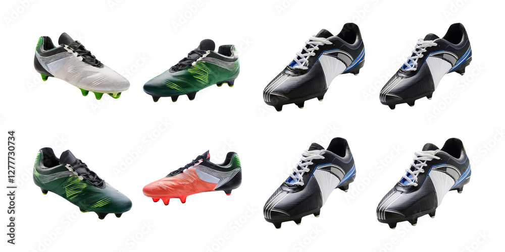 Naklejka premium Stylish Athletic Soccer Cleats for Optimal Performance and Comfort