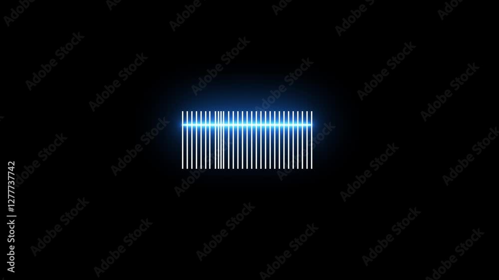 barcode being scanned with a laser beam barcode scanner, a barcode on a parcel or product being scanned with a laser Barcode scanner animation . barcode being scanned with a laser beam barcode scanner, a barcode on a parcel or product being scanned with a laser Barcode scanner animation .