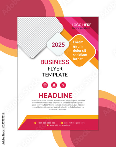 modern c0lors design template for poster flyer brochure cover. Graphic design layout with graphic elements and space for photo background....
