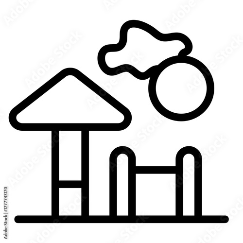 Beach Line Icon