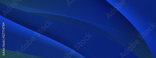Blue abstract lines and curves suitable for modern design projects, backgrounds, digital art, web banners, and technology themed visuals.