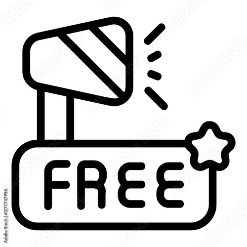 Giveaway Line Icon