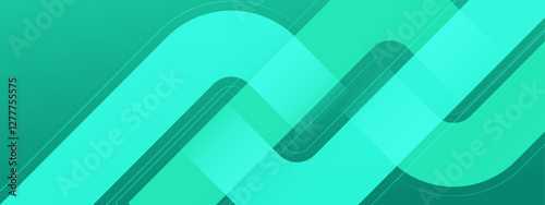 turquoise and green abstract design with overlapping shapes suitable for backgrounds, banners, posters, presentations, and digital art projects.