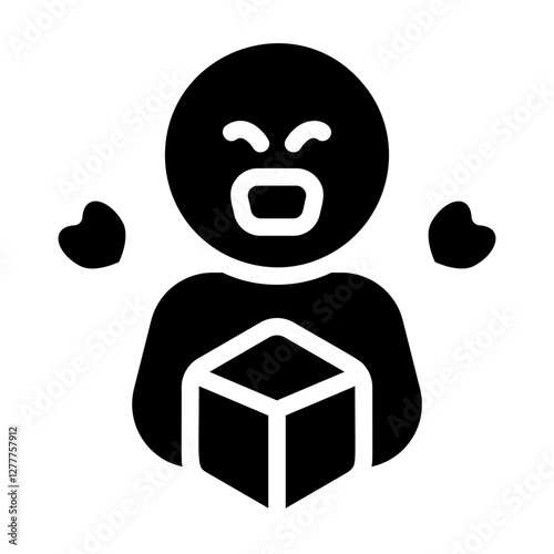 Satisfied Solid Icon
