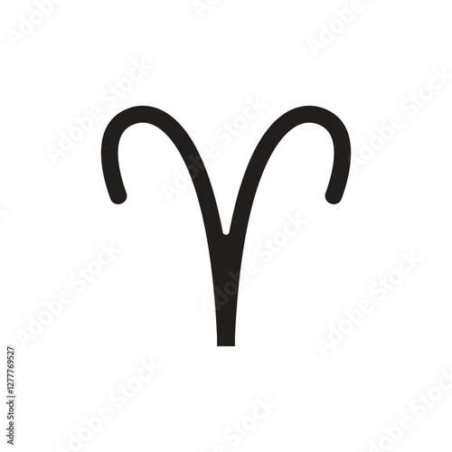 Aries zodiac sign clipart template vector