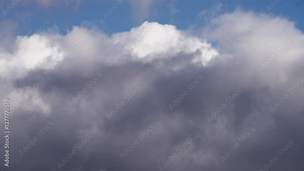 Floating Cumulus Clouds Under a Vibrant Blue Sky Floating Cumulus Clouds Under a Vibrant Blue Sky
