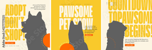 Pet Shop attractive social media posts design template