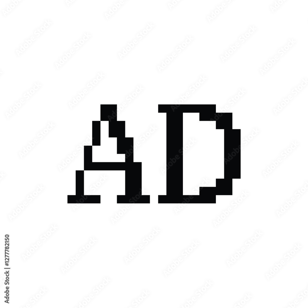 AD monogram logo design letter text name symbol monochrome logotype alphabet character simple logo AD monogram logo design letter text name symbol monochrome logotype alphabet character simple logo