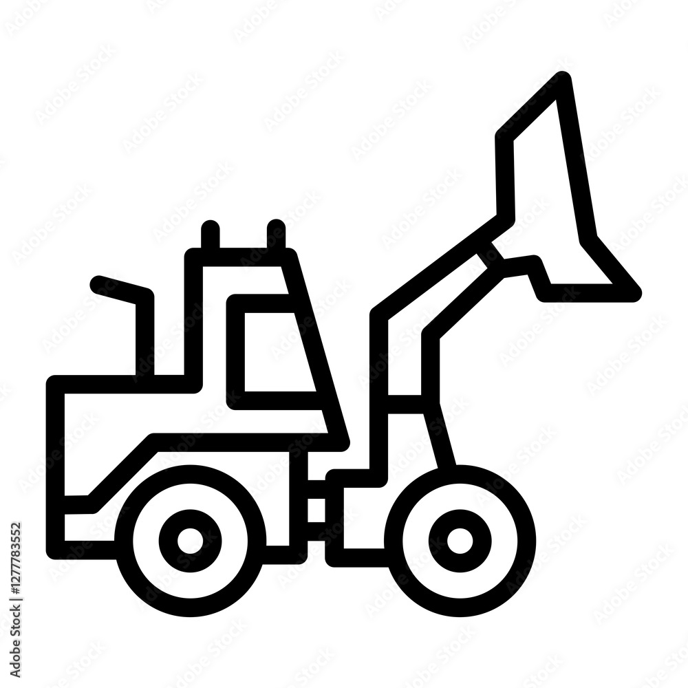 Naklejka premium forklift truck icon