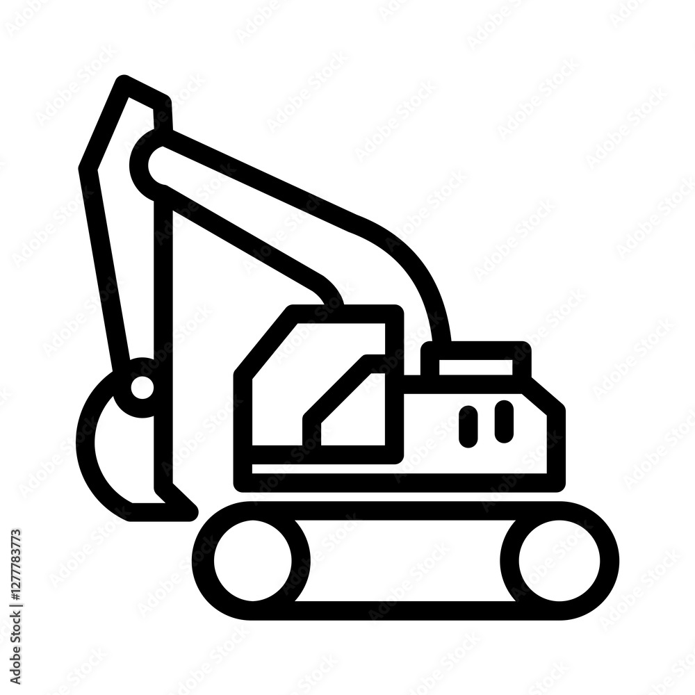 Naklejka premium forklift truck icon