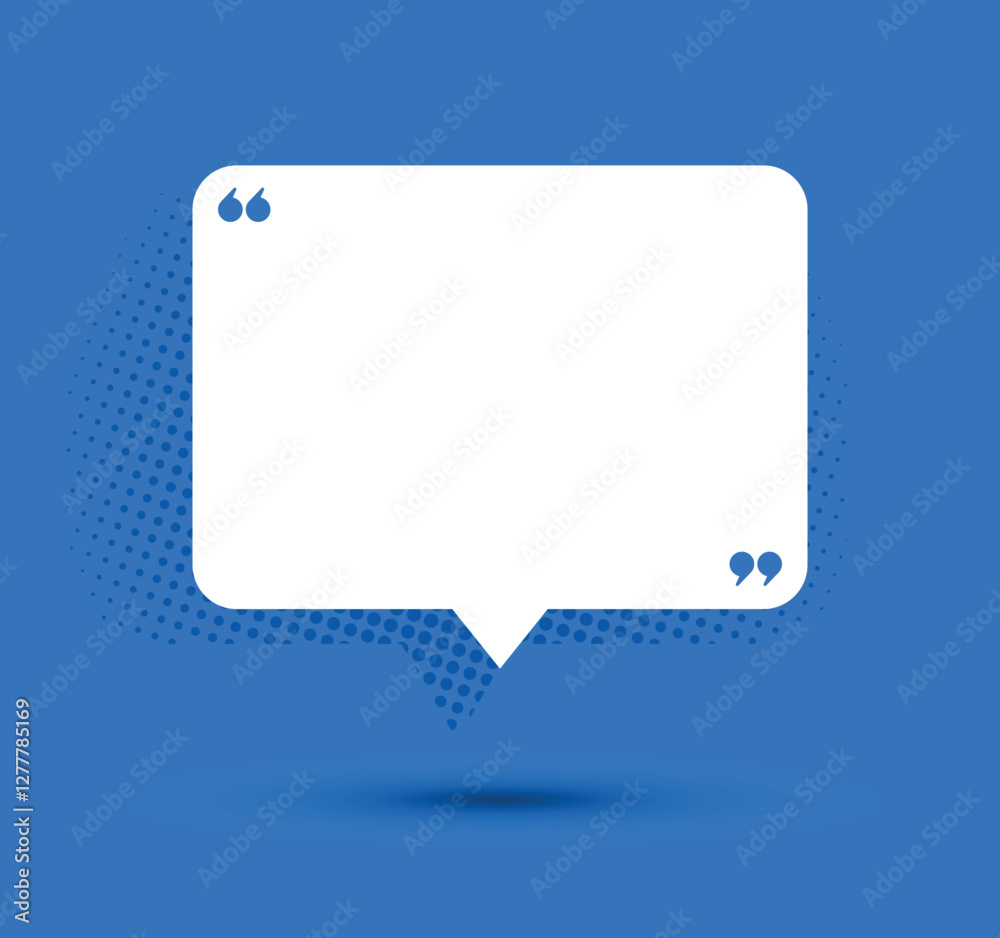 Speech chat bubble box template for inspirational text design Speech chat bubble box template for inspirational text design