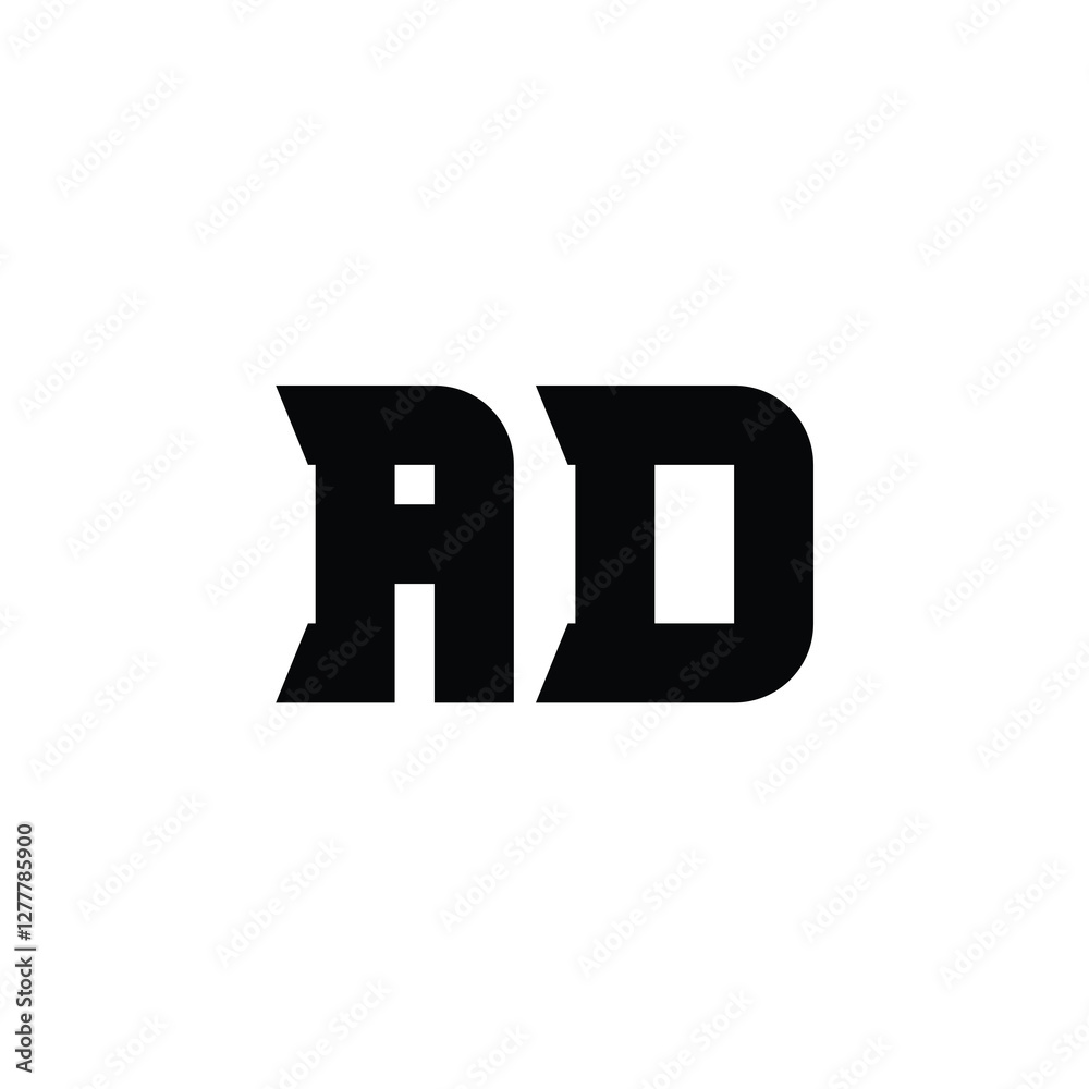 AD monogram logo design letter text name symbol monochrome logotype alphabet character simple logo AD monogram logo design letter text name symbol monochrome logotype alphabet character simple logo