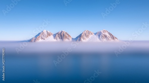 Majestic ice shelf formation deception island aerial photography serene environment bird's eye view natural beauty