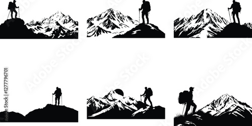Fearless Hiker on Rock