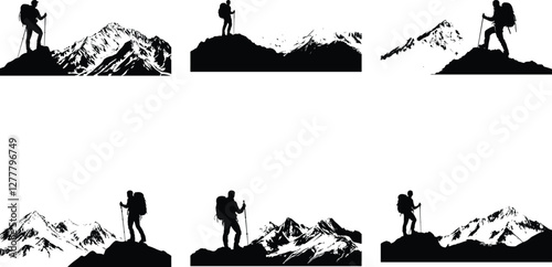 Fearless Hiker on Rock