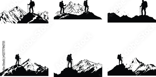 Fearless Hiker on Rock