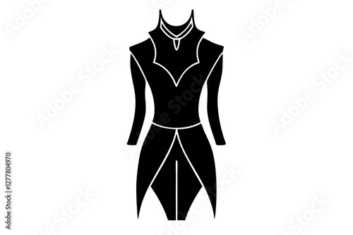 vector illustration of a fashion model