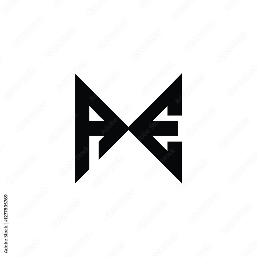 AE monogram logo design letter text name symbol monochrome logotype alphabet character simple logo AE monogram logo design letter text name symbol monochrome logotype alphabet character simple logo