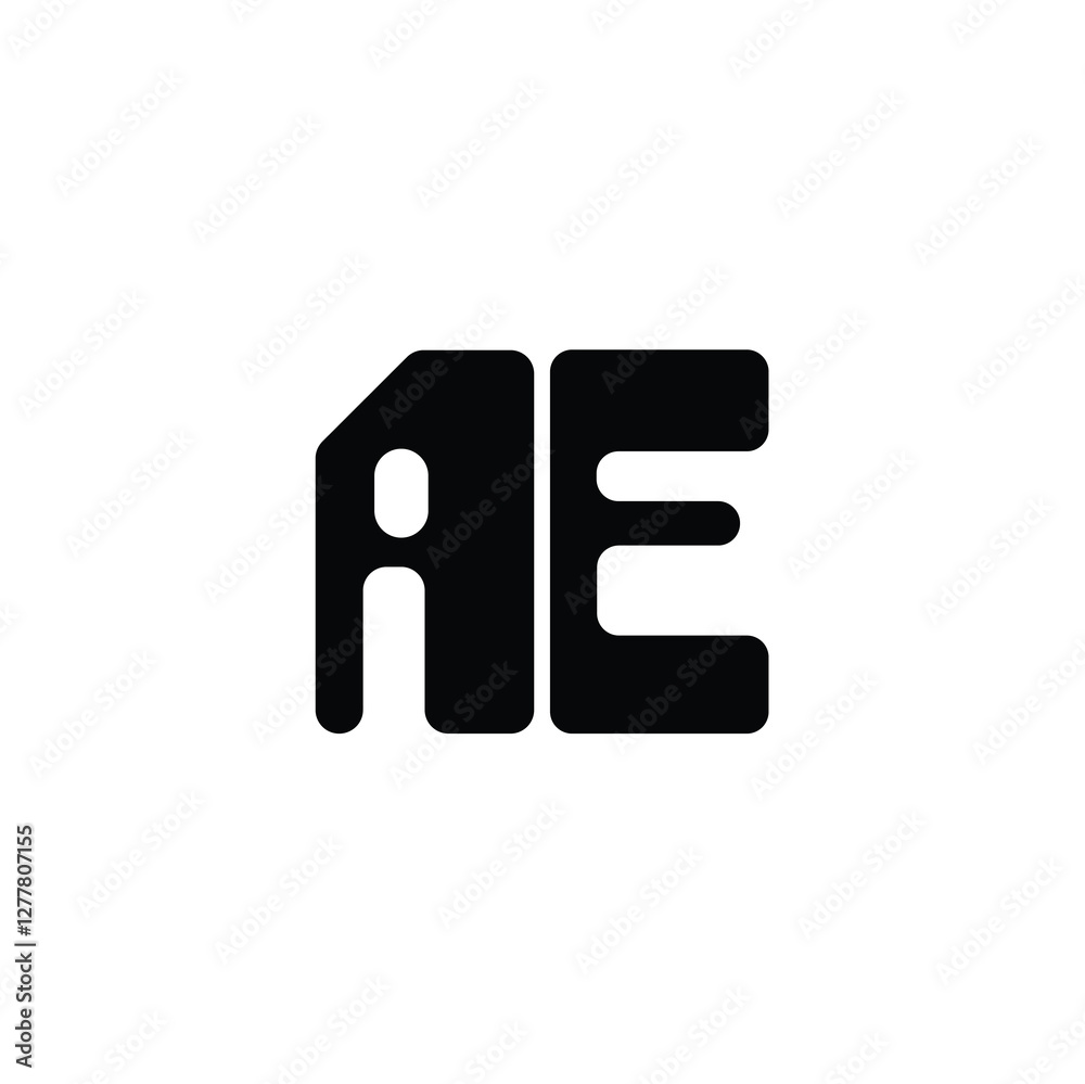AE monogram logo design letter text name symbol monochrome logotype alphabet character simple logo AE monogram logo design letter text name symbol monochrome logotype alphabet character simple logo