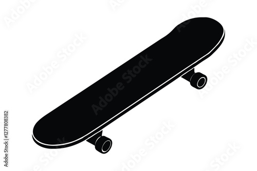 skateboard vector illustration isolated on white background