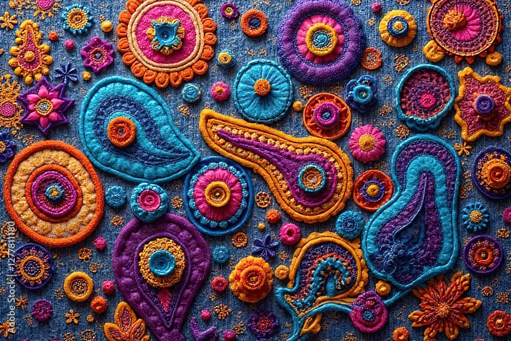 A indian Paisley Motifs A indian Paisley Motifs