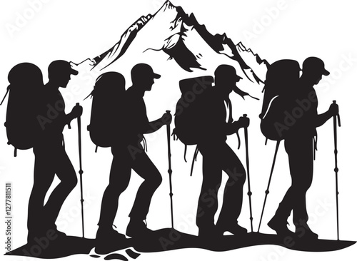 Epic Ascent: Reaching the Mountain Peak"