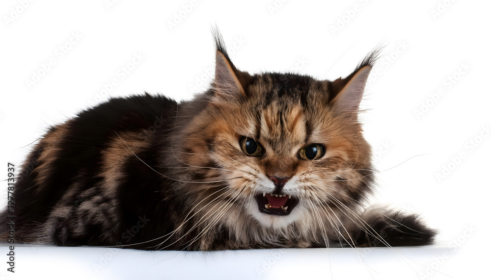 Obraz premium 怒っている猫