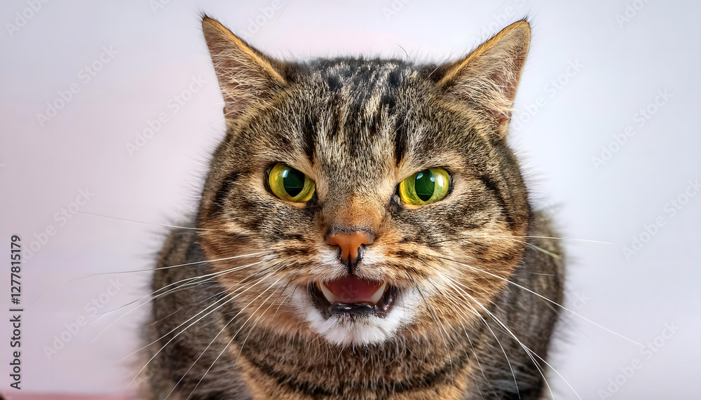 怒っている猫 怒っている猫