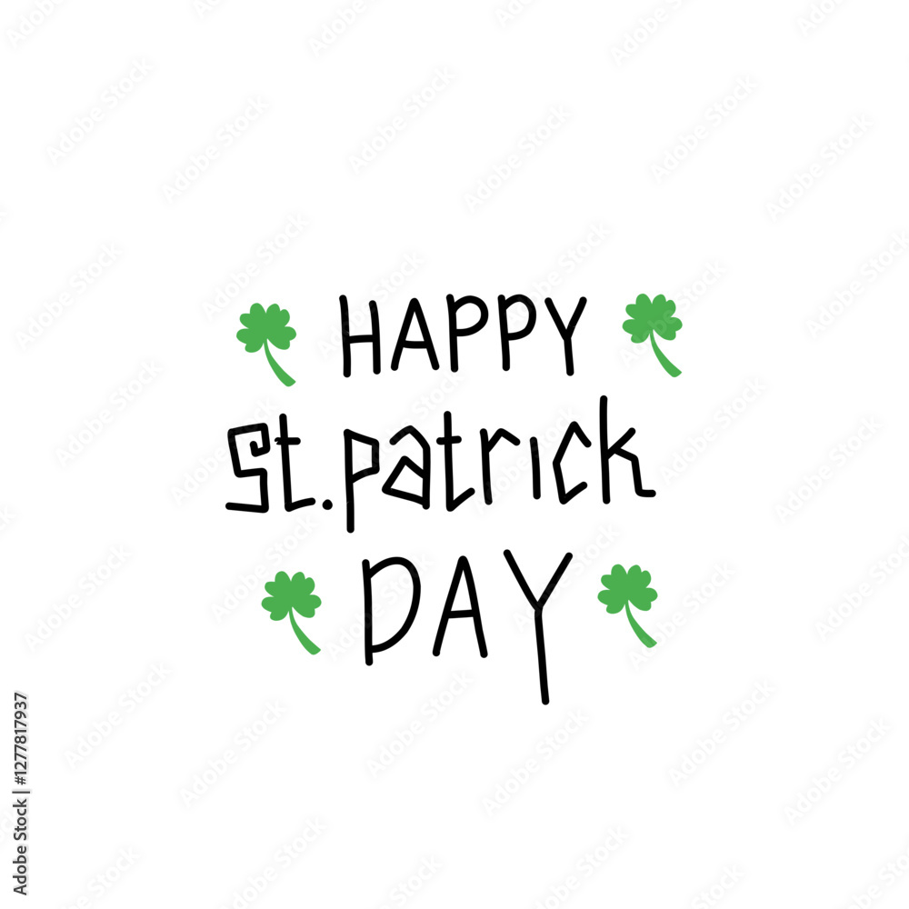 Fototapeta premium design st.patrick's day lettering