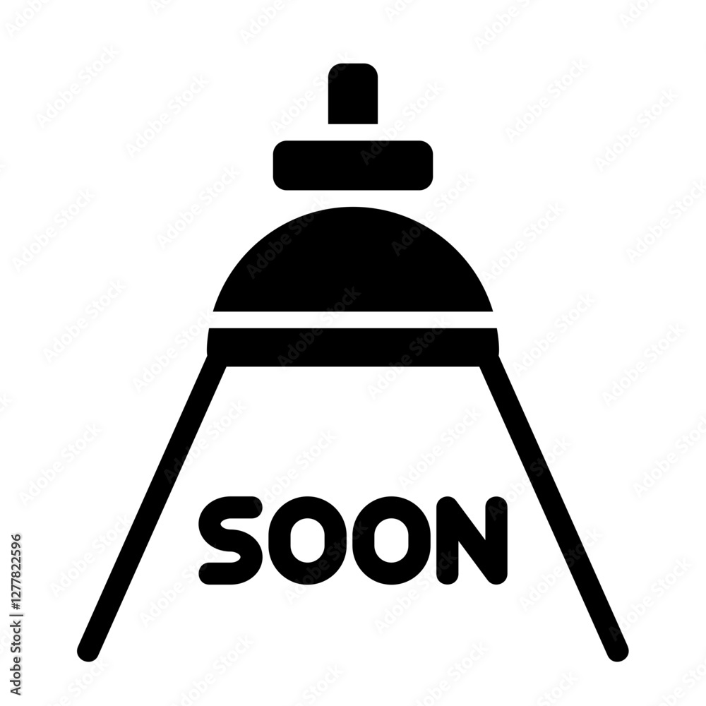 Obraz premium Open House Solid Icon