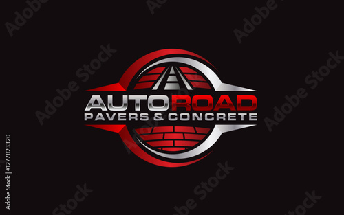 Illustration graphic vector of Asphalt repair, roadwork, pavement logo design template