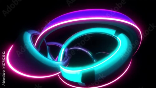 abstract blue background with glowing lights